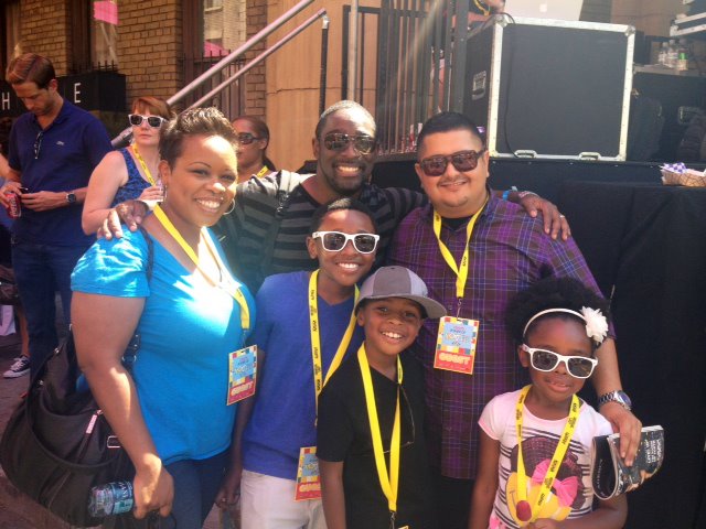 Curtis Harris with Caleel Harris and Jayda Harris at 2012 Variety's Youth Power Event.