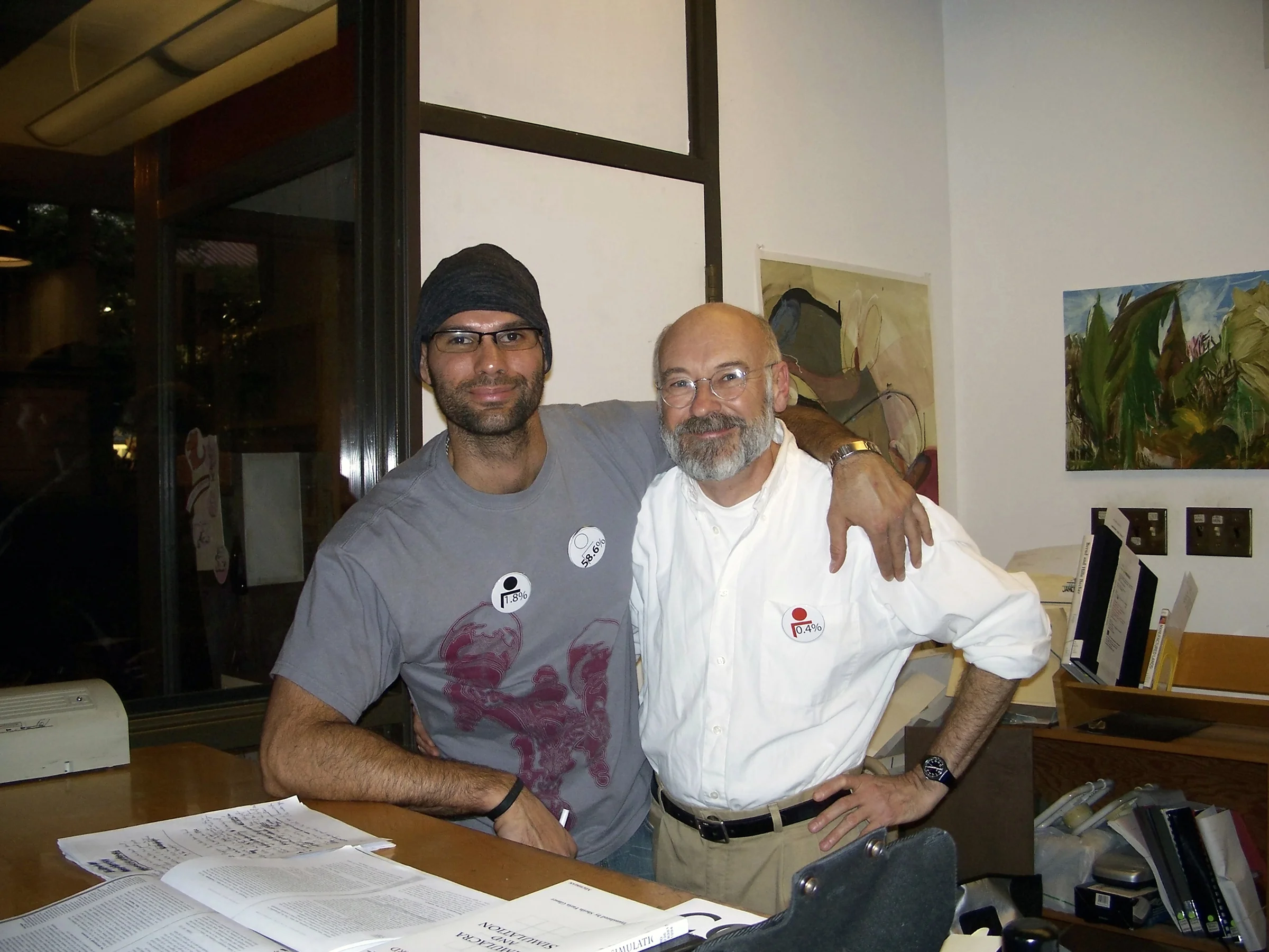 CCA Student, Ira Hawkins, and library staff member, Donald Smith