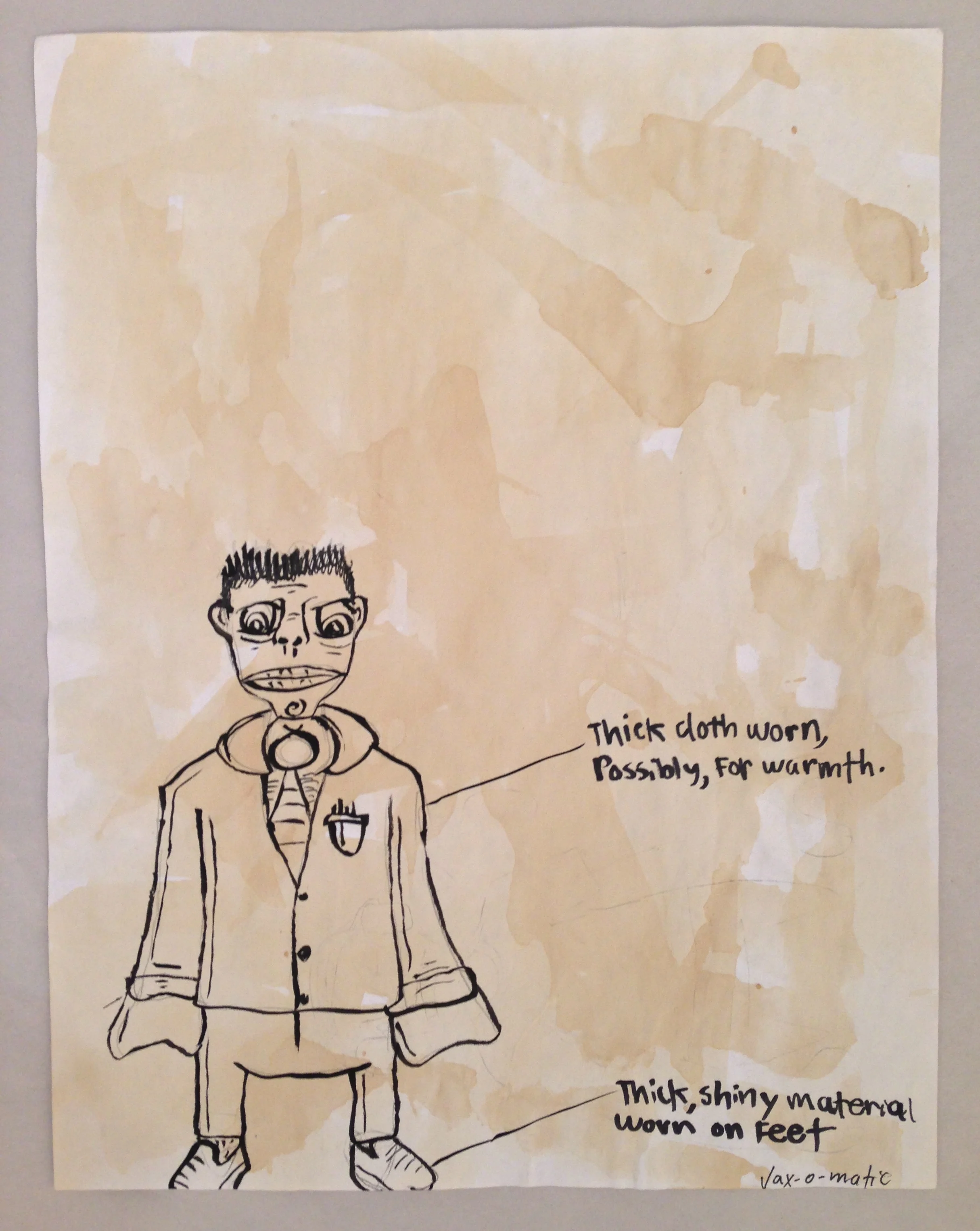 Student drawing of observed student clothing