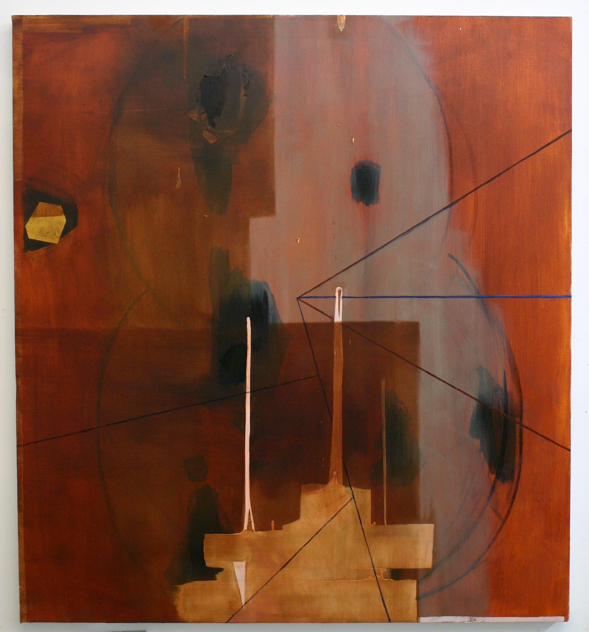 Magellan's Demise, 2012, oil on canvas, 46 x 42 inches