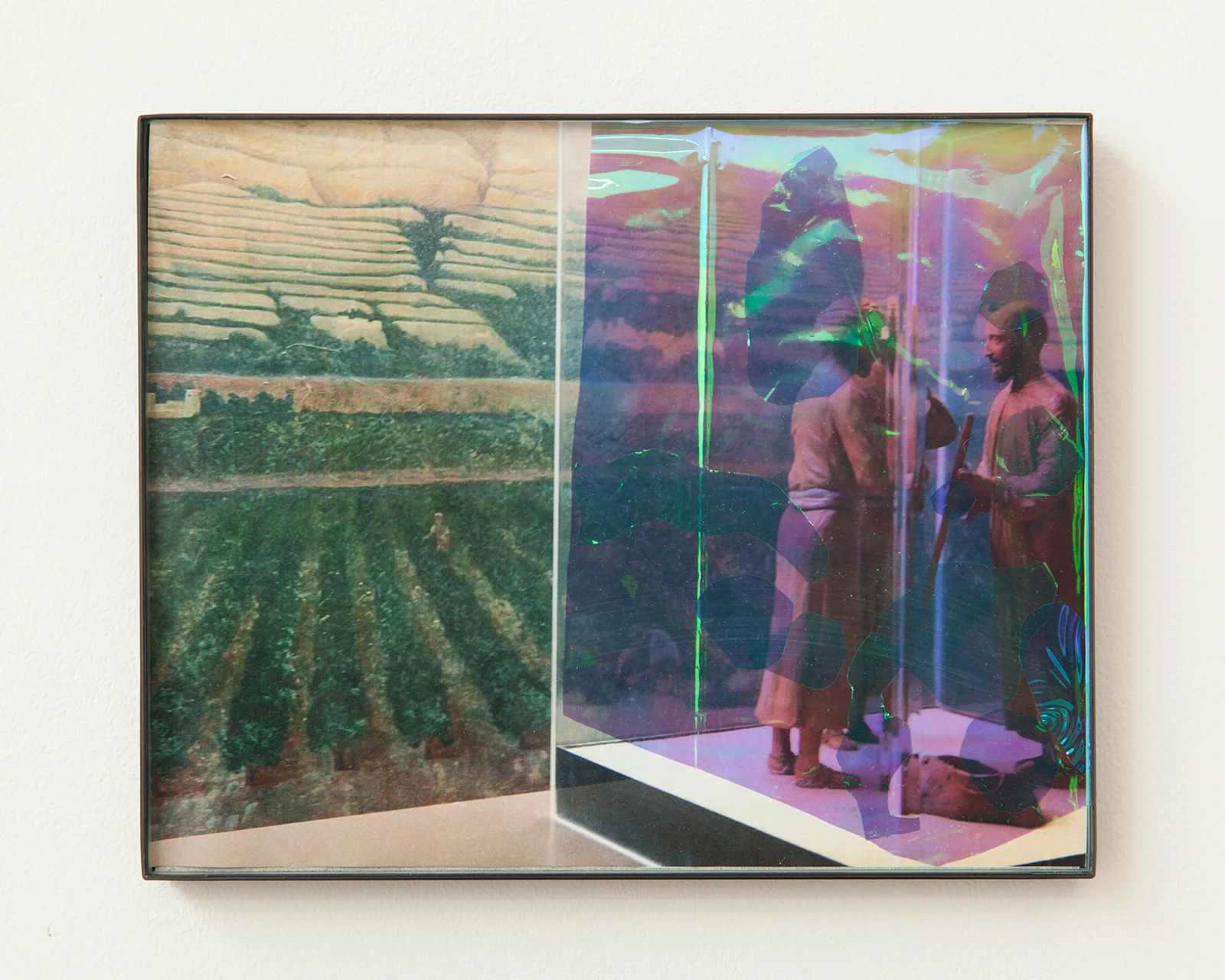  2014, photograph, glass, frame, found material, 8 x 10 inches