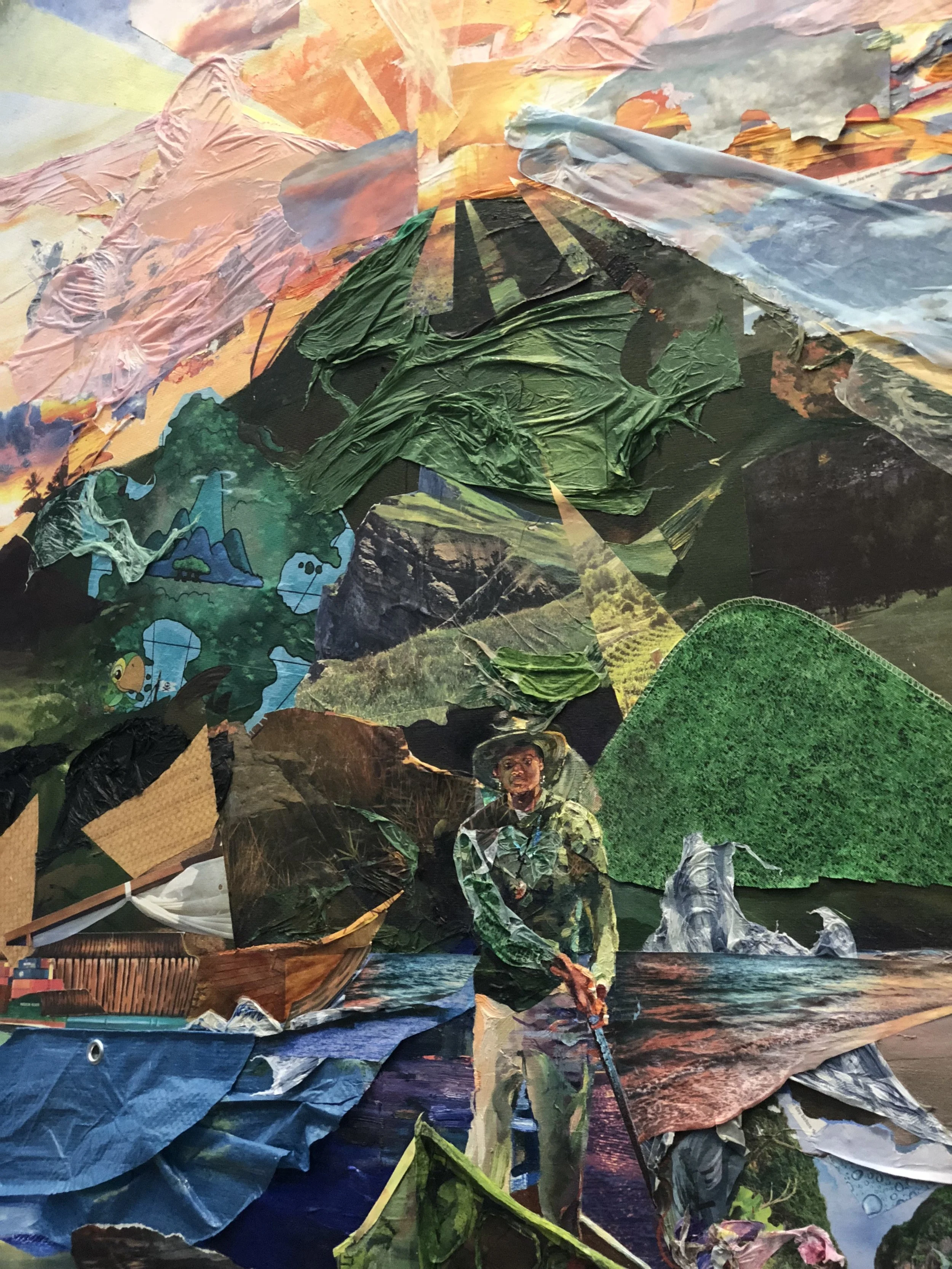 Excelsior: Ever Upward, Ever Afloat , 2018, Queens Museum, (more info here ). Photo credit: Alexis Convento
