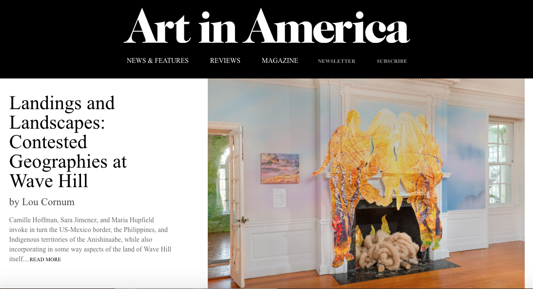  LINK TO ARTICLE:  https://www.artinamericamagazine.com/news-features/news/landings-and-landscapes-contested-geographies-at-wave-hill/  