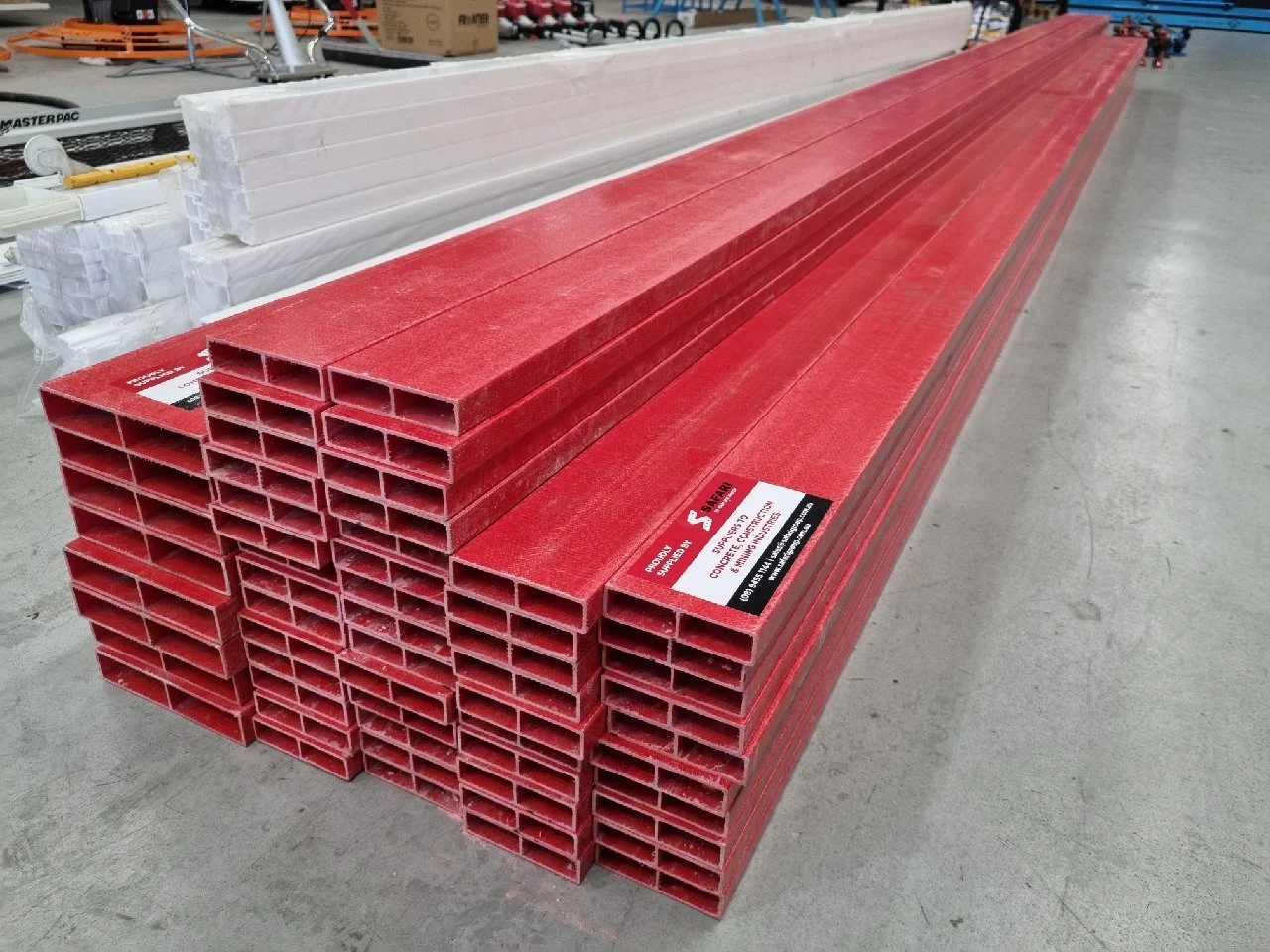 Hercules Red Fibreglass Formwork.jpg