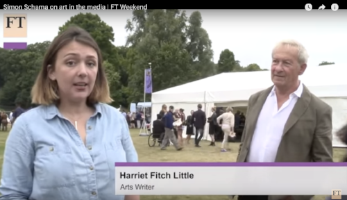 Interviewing Simon Schama for ft.com at FT Weekend Live in August 2016 