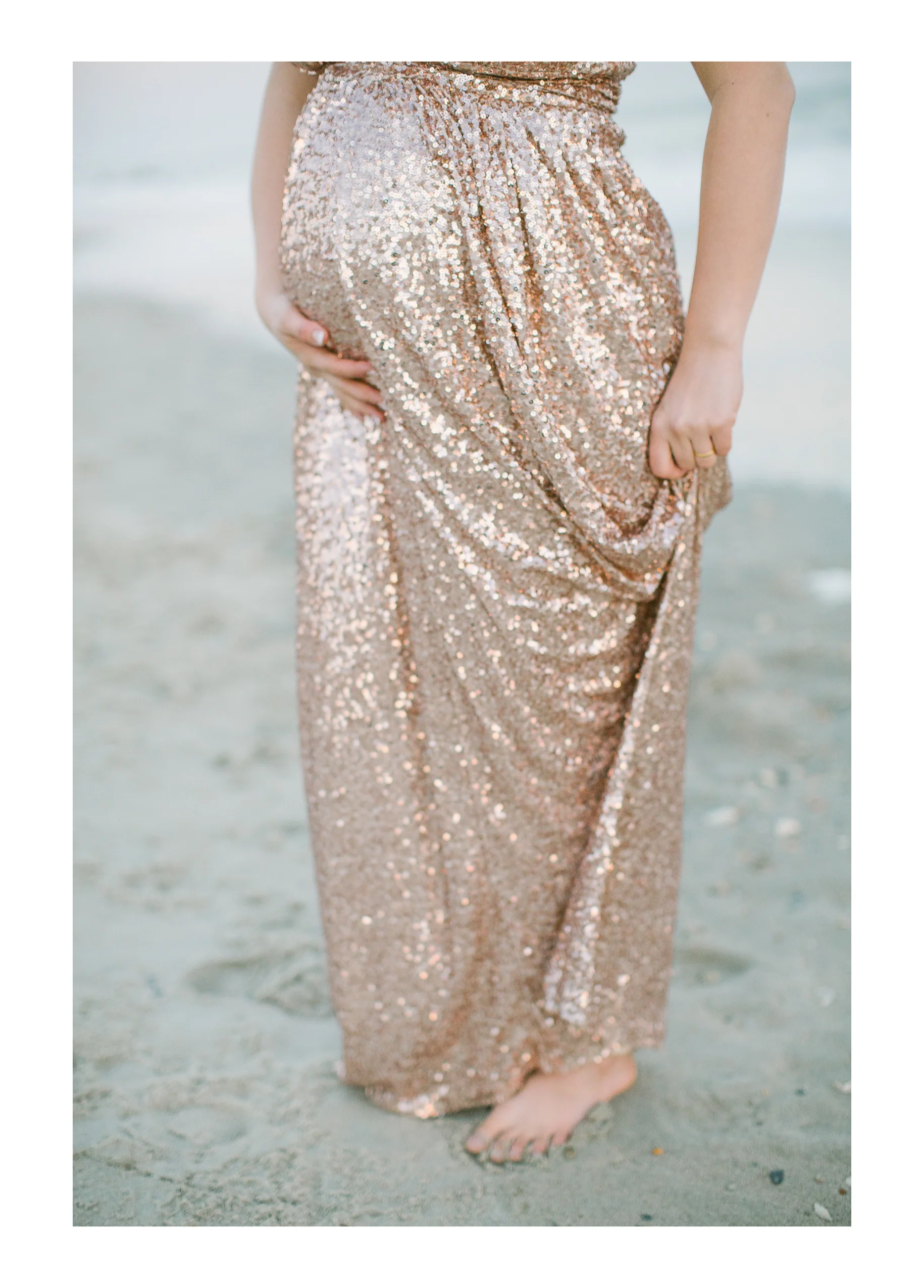 Gina and Baby Z at the beach