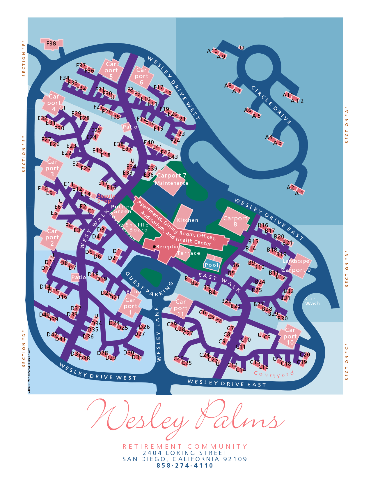 Retirement community site plan 