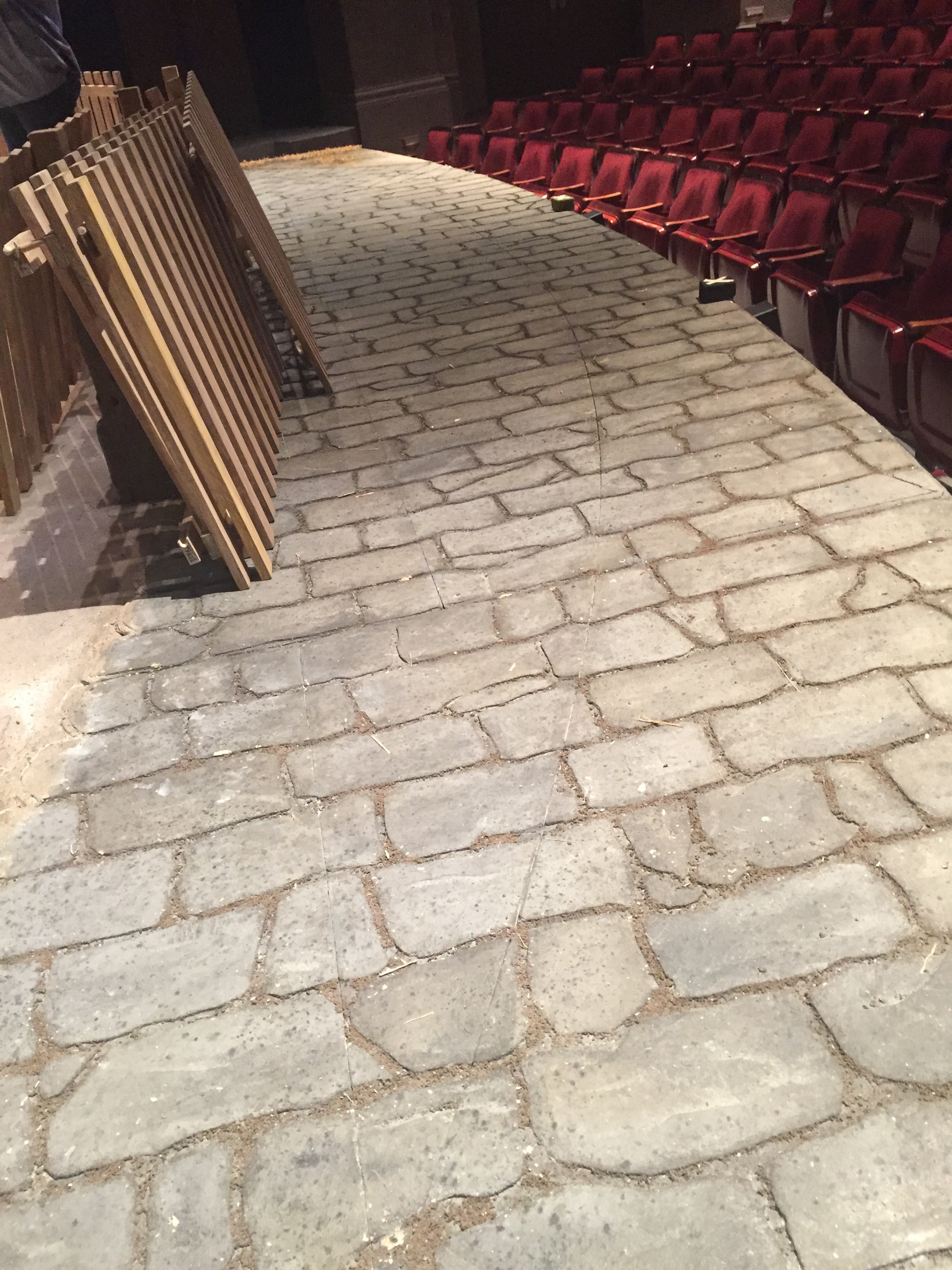  Coated homosote pavers with walnut shell 'dirt'. 