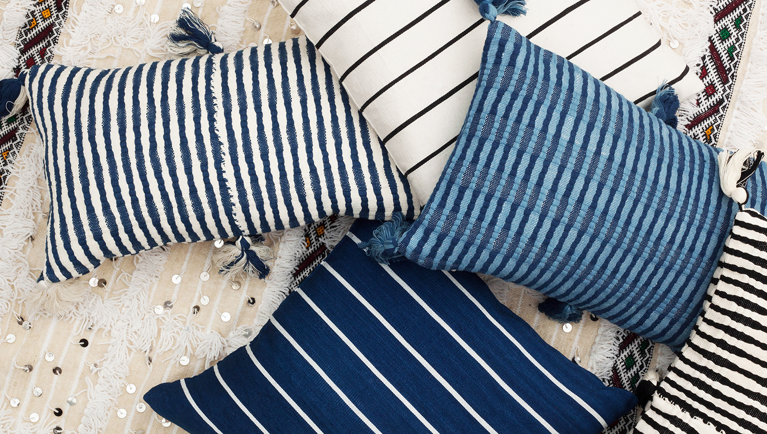 Archive NY Pillow / Antigua Pillows and Santiago Square Pillows / Handwoven by artisans in Guatemala