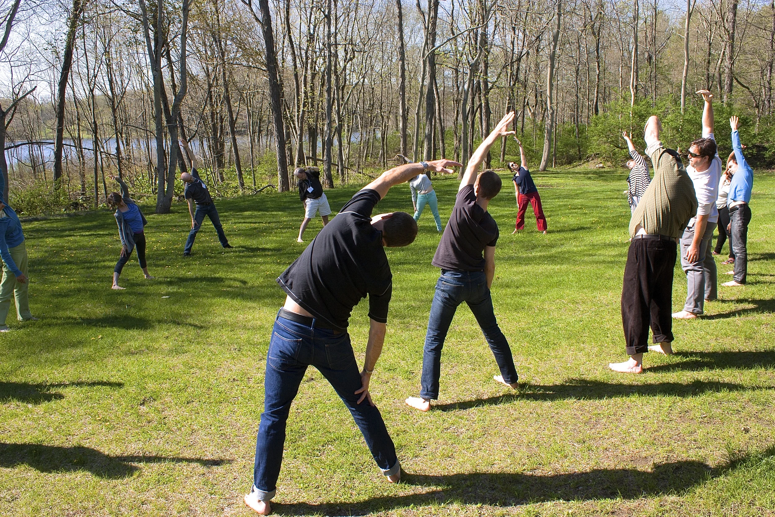 Morning movement and mindfulness to get bodies flowing.