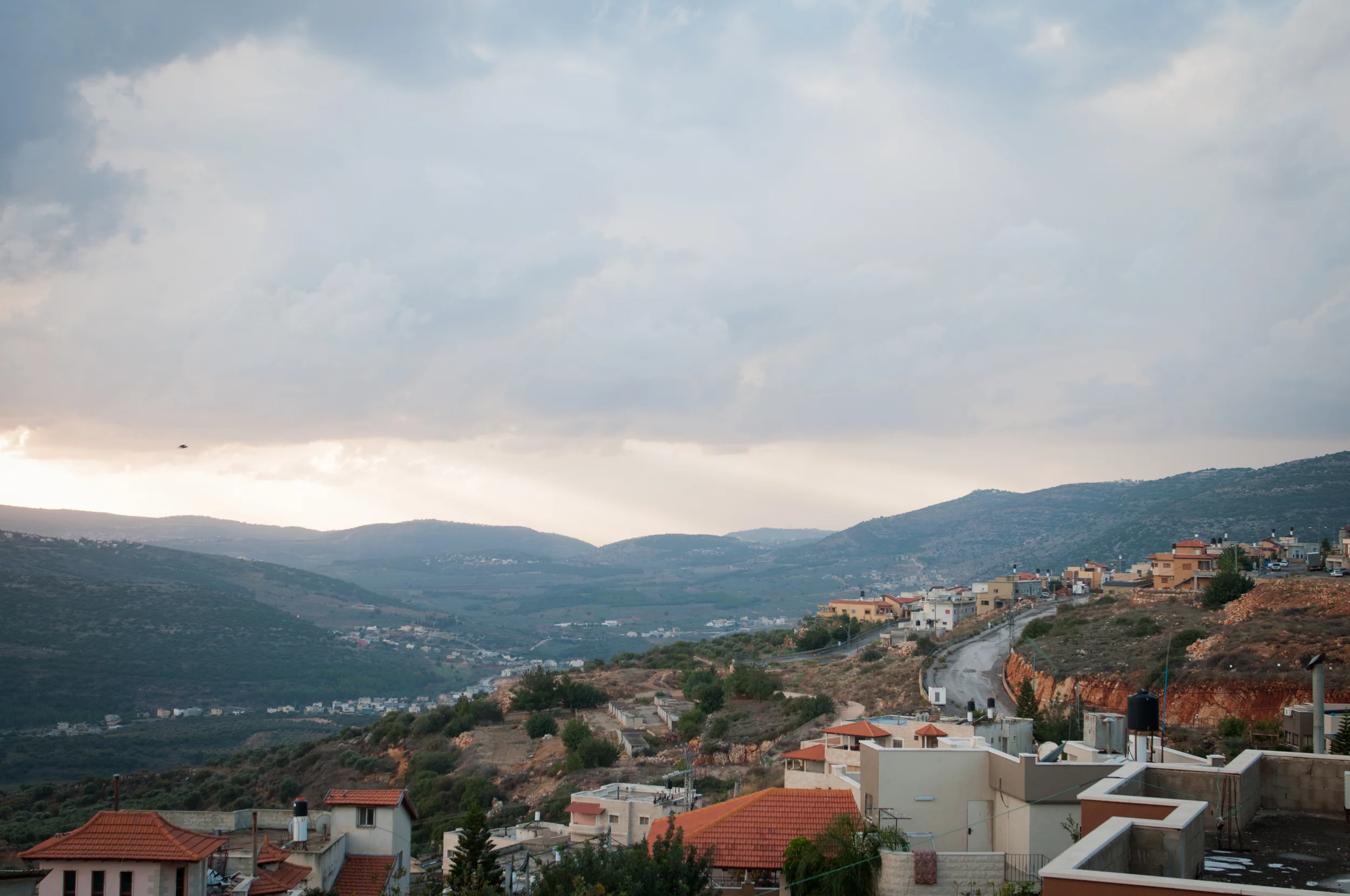 The few from Pinina's home overlooking the hills of Galilee. The region has people of all religions living in small communities dotted across the hills.