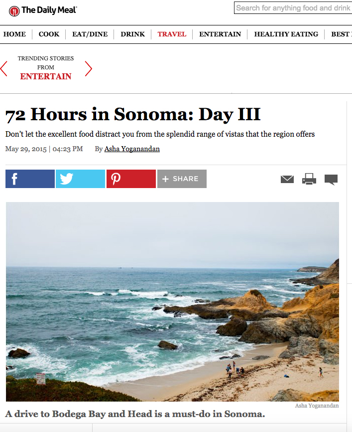 72 Hours in Sonoma