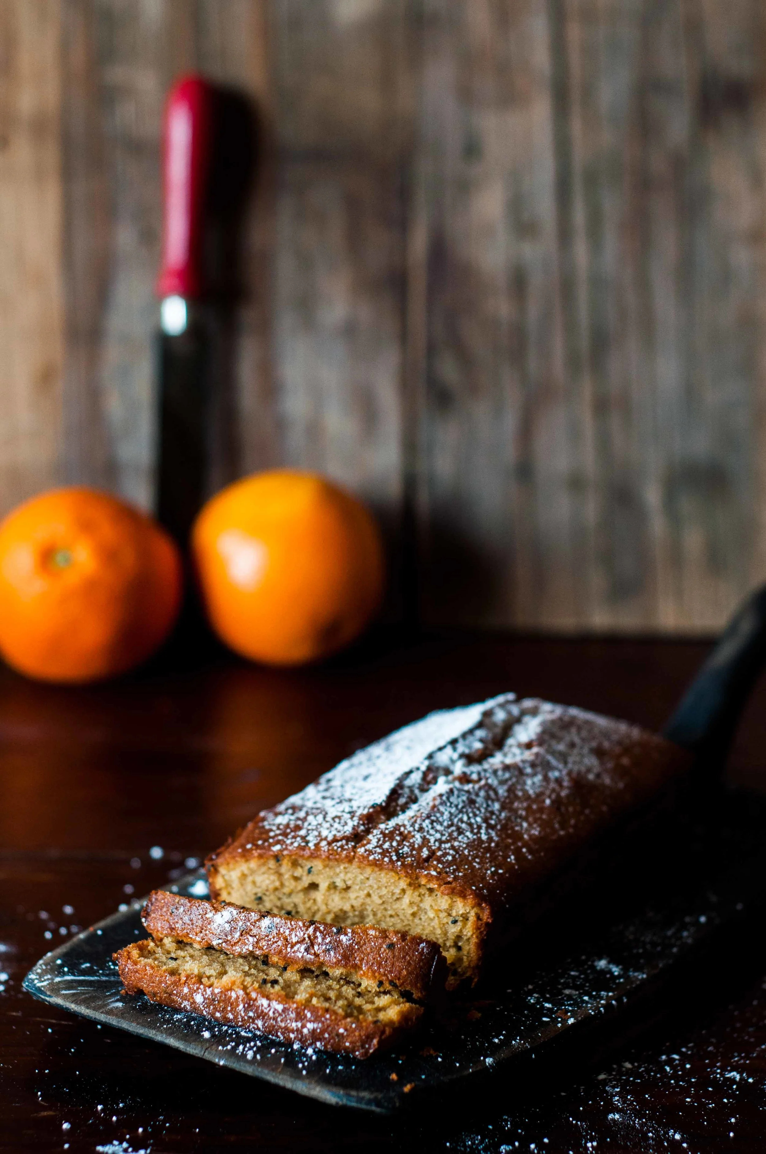 Glutenfree Orange and Nigella loaf cake with ginger syrup