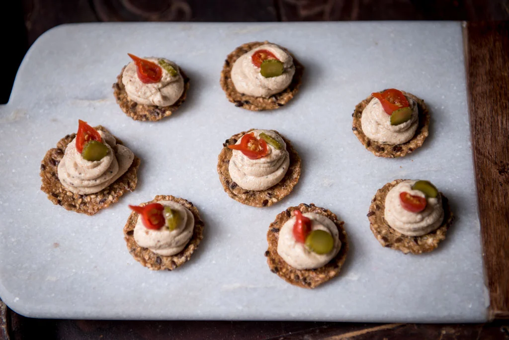 DUCK + RICOTTA MOUSSE WITH SWEET PICKLED PEPPERS