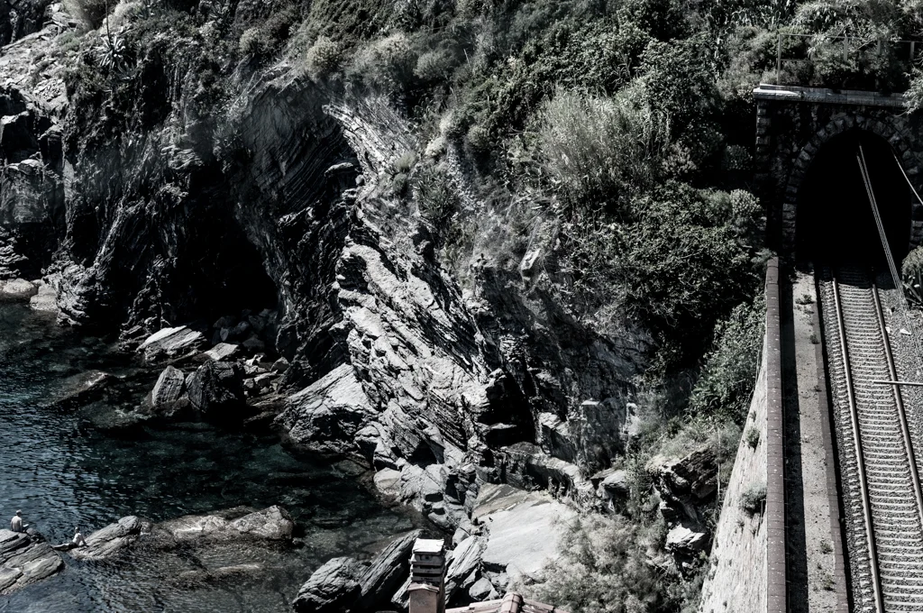 The old train road which is now part of the hike from Vernazza to Monterosso al Mare