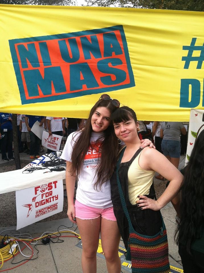 Photo Credits: Mayra Hidalgo Salazar '14 and Manuela Barreneche '14 at the United We Dream Congress in Phoenix, Arizona last year, which four Sarah Lawrence for Immigration Advocacy members attended. The photo was taken by Emily Ptak-Pressman.