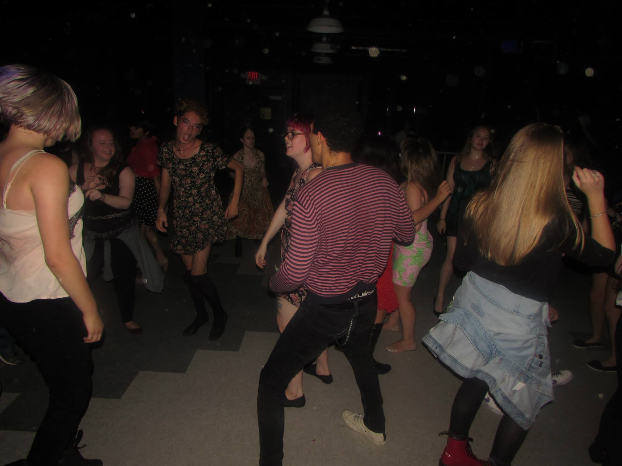 Photo from last week's SLAC Rad Queens of Pop dance part, held in the Bates Blue Room. Photo courtesy SLAC