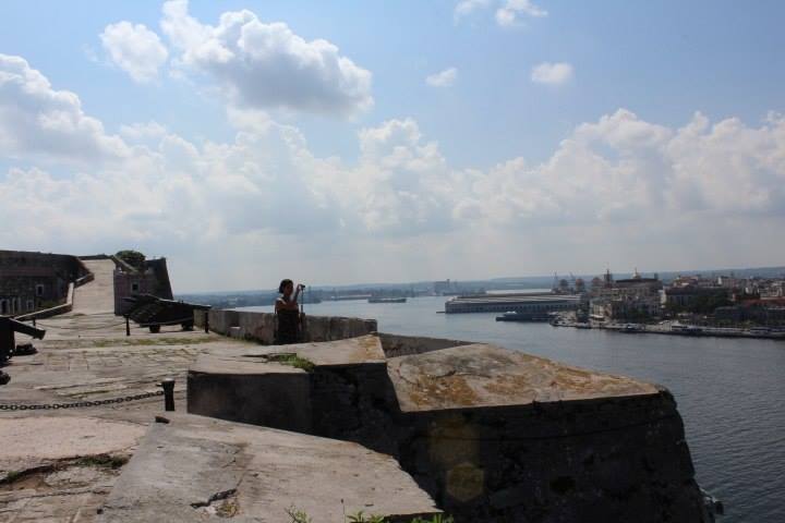 Juna Drougas overlooks a scenic vista in Havana Photo courtesy X. Tan