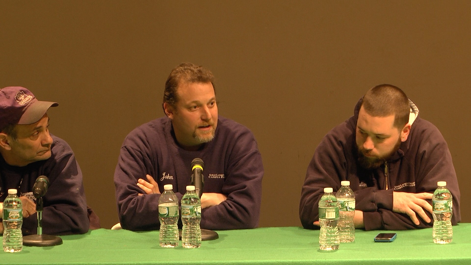 Operations workers talk about their unionization efforts at recent teach-in. Photo courtesy SLC A/V Department