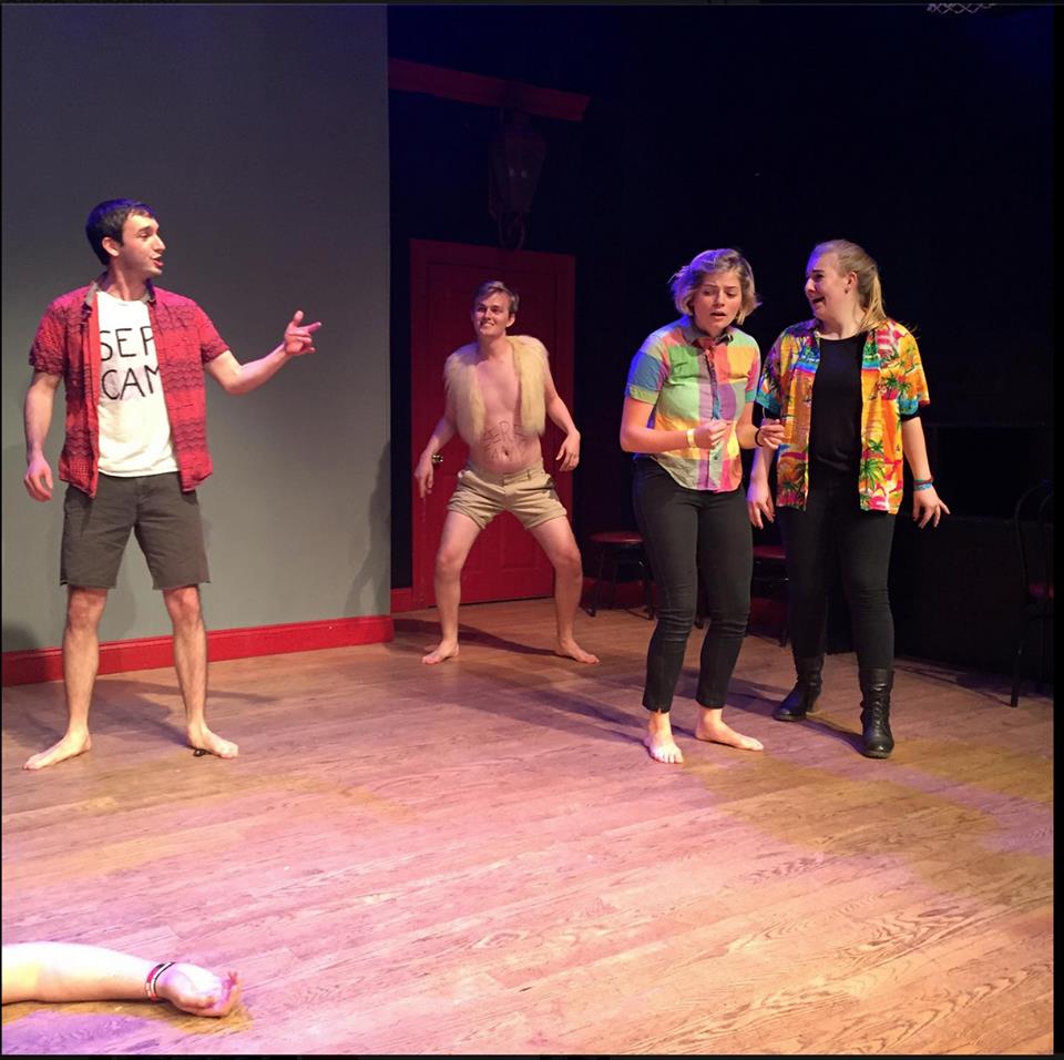 New Greta performing at the Peoples Improv Theatre. Photo courtesy of the New Greta Facebook page.