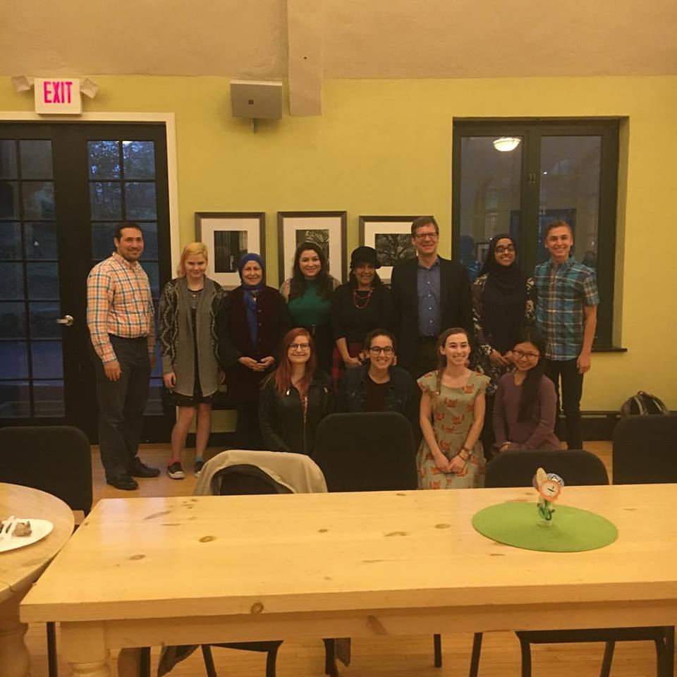 INTERFAITH Union board members and spiritual leaders at the community unity dinner. Photo credit: candela gonzález '17