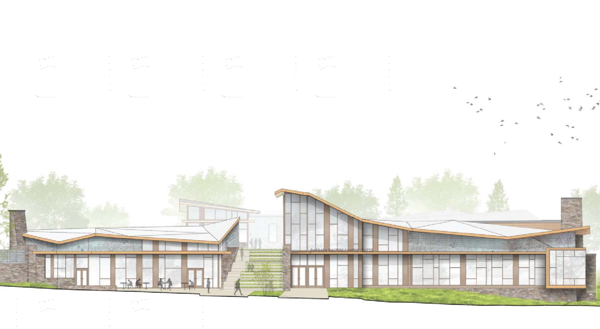 The projected view of the campus center from glen washington. take from sarahlawrence.edu