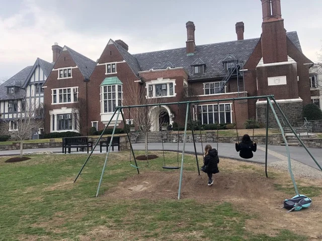The North Lawn Swing Set is Going Down Swinging