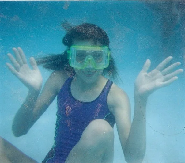 Being super awkward underwater circa 2000