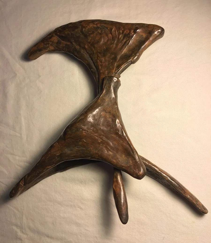 HINGE, 2017. BRONZE, 10" HIGH. (EDITION OF 7)