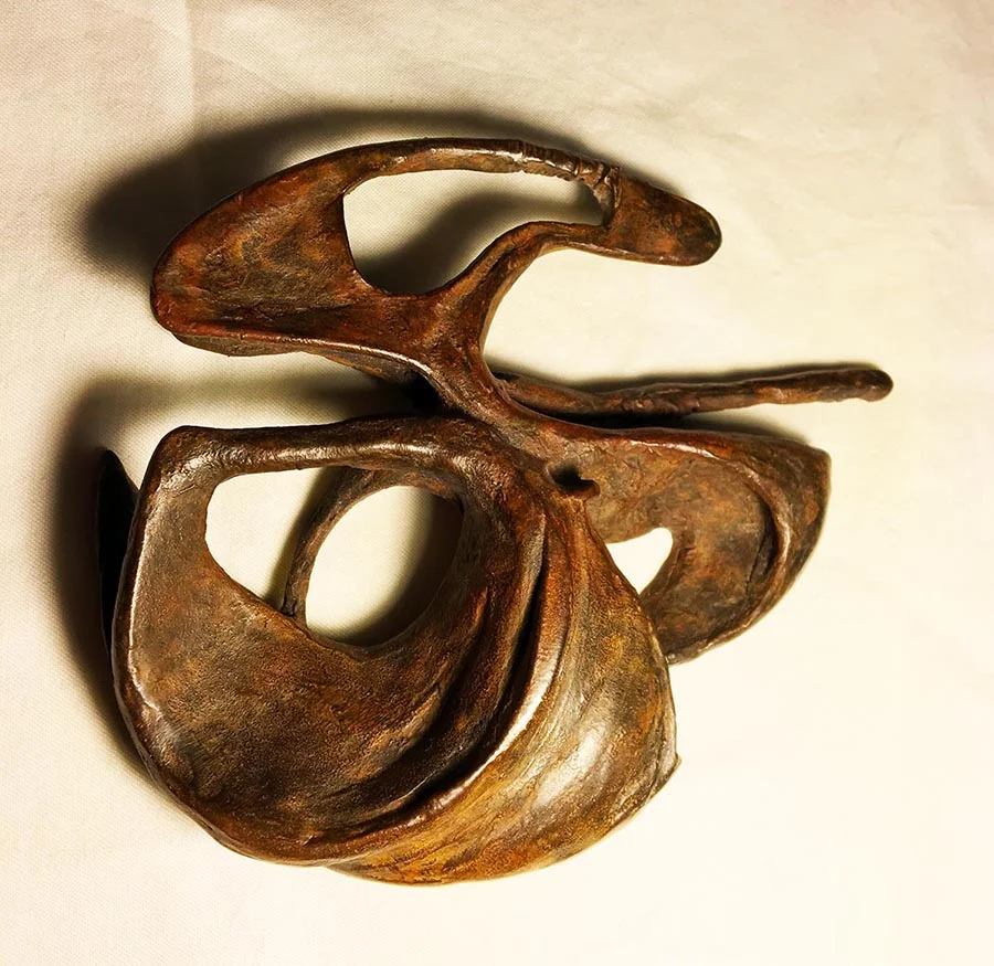 CONNECTOR PIECE, 2017. BRONZE, 10" HIGH (EDITION OF 7)