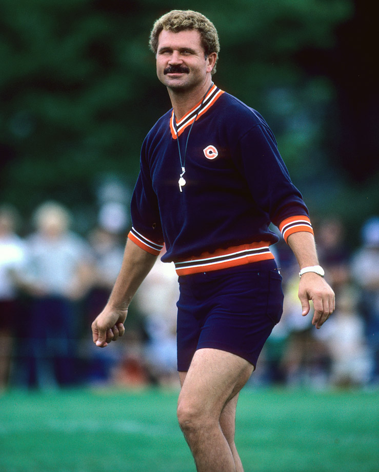 Mike Ditka. I really hope that is velour. Regardless, that hair and that 'stache, wow. 