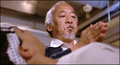 Pat Morita. Be honest, does the Miyagi-hand-clap still give you chills?