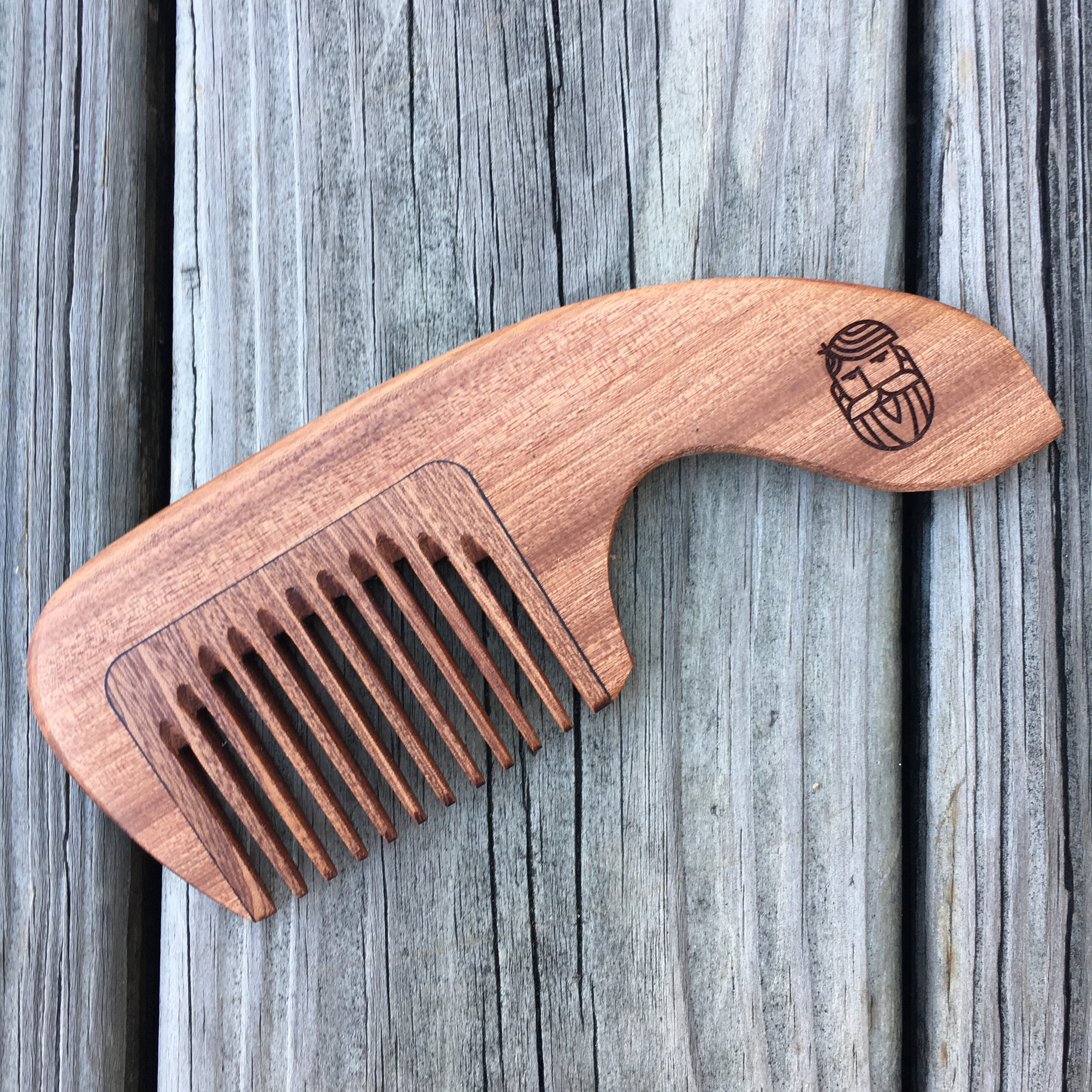 Texas Redbud Wood Comb — The Bearded Savant