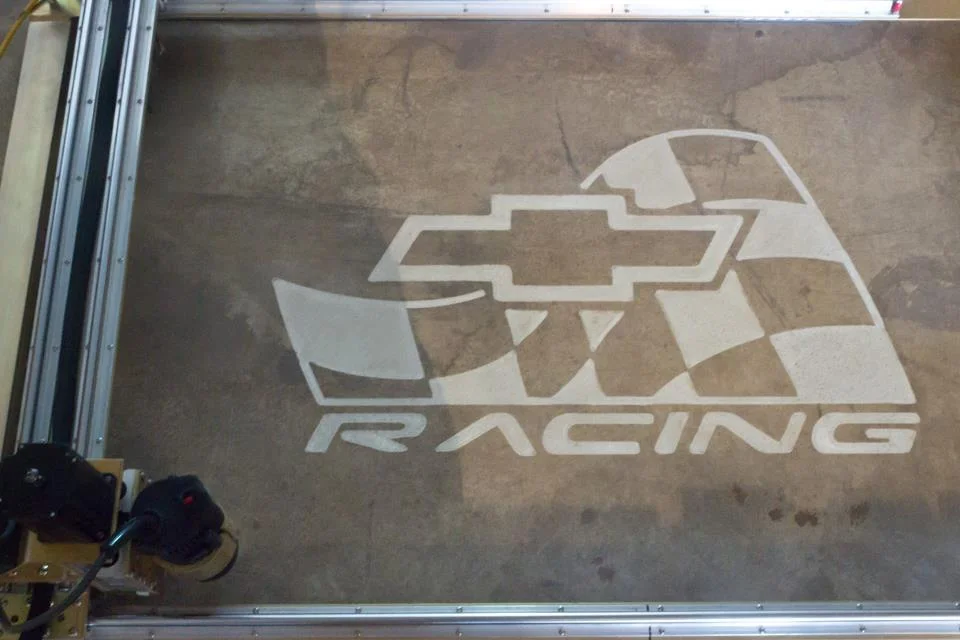Chevy Racing Logo Engraving