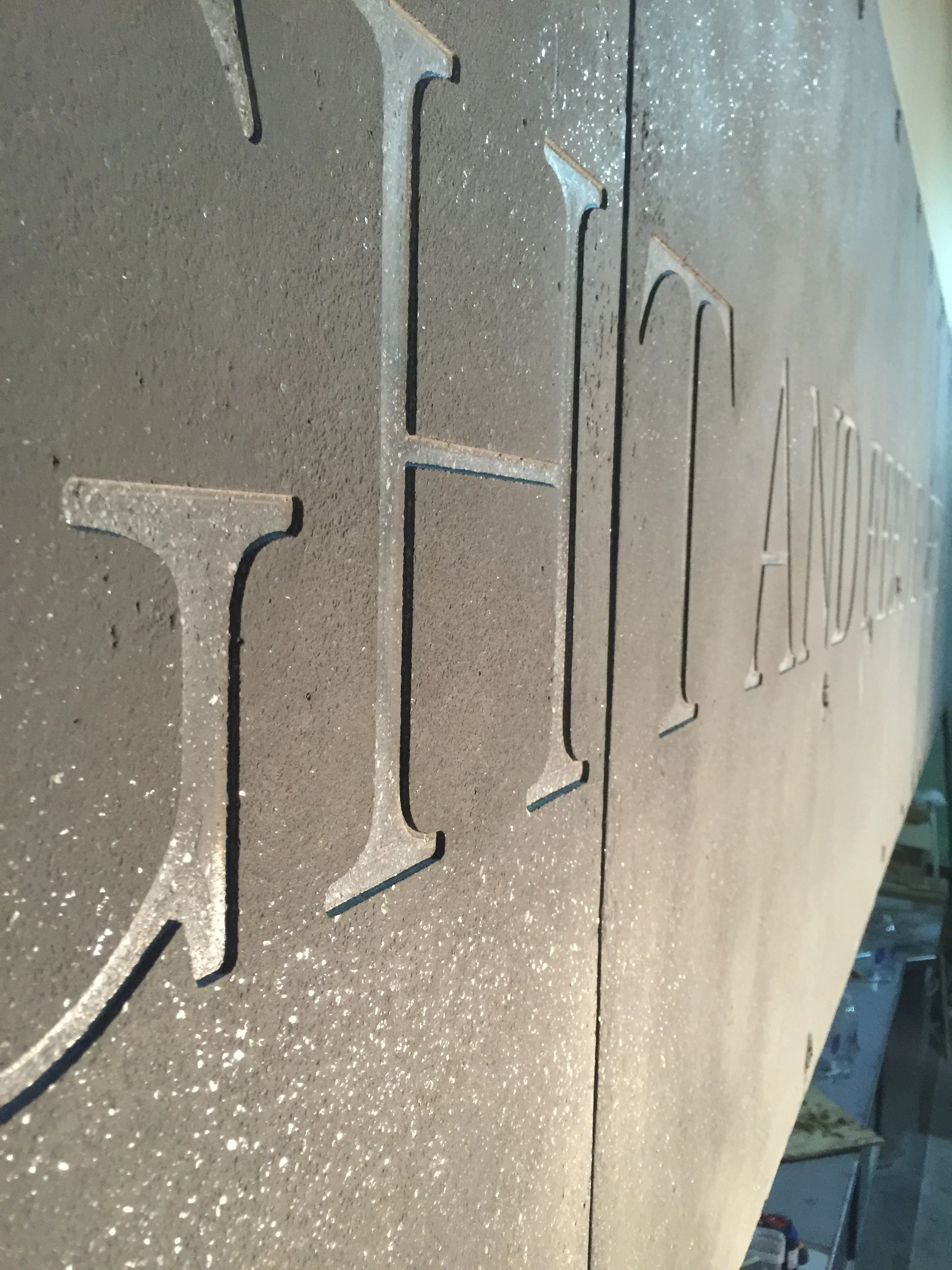 Vertical Engraving for Del Frisco Grille, Dallas Texas