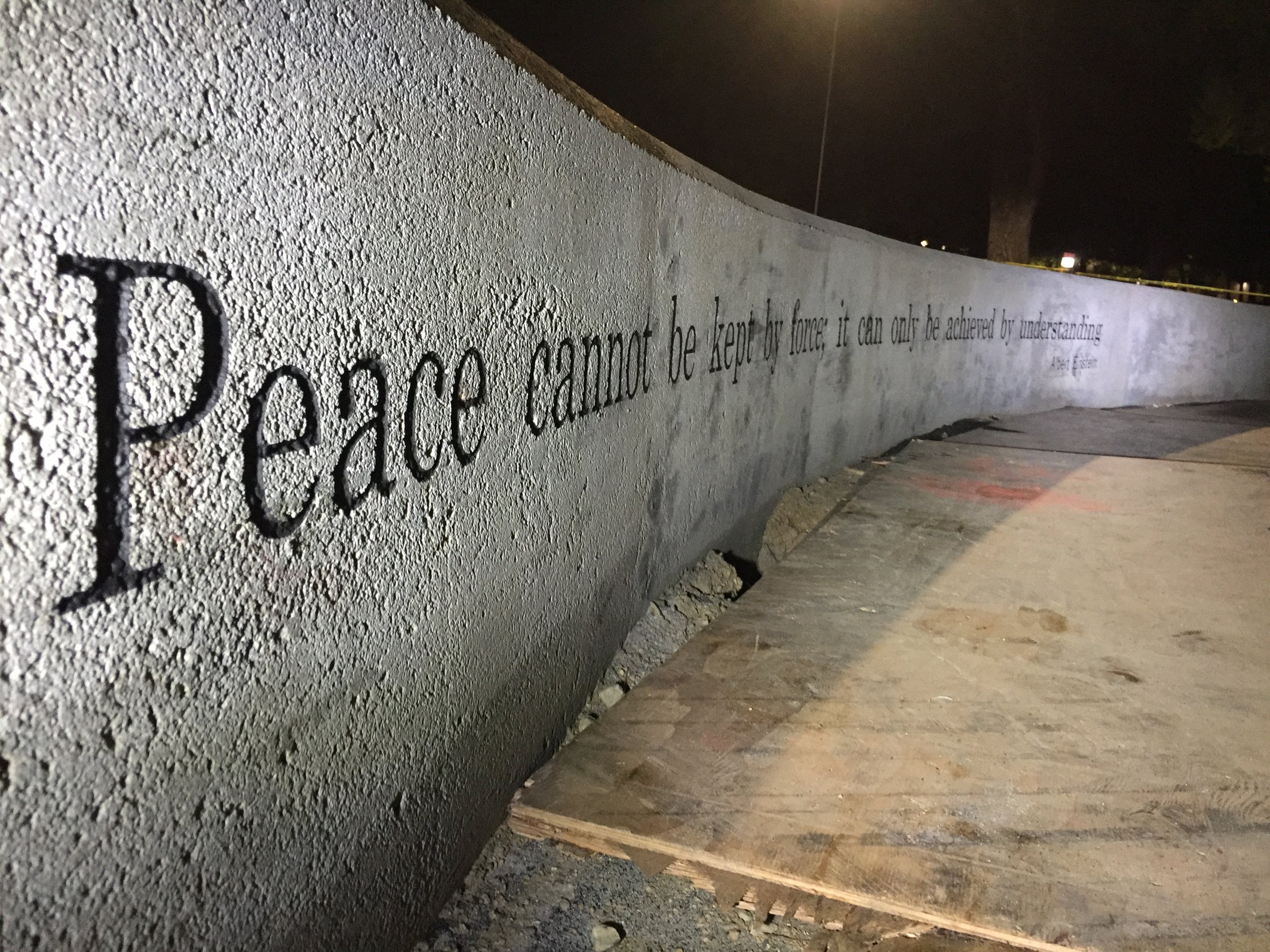 onsite engraving for concrete and stoneConcrete & Stone engraving and