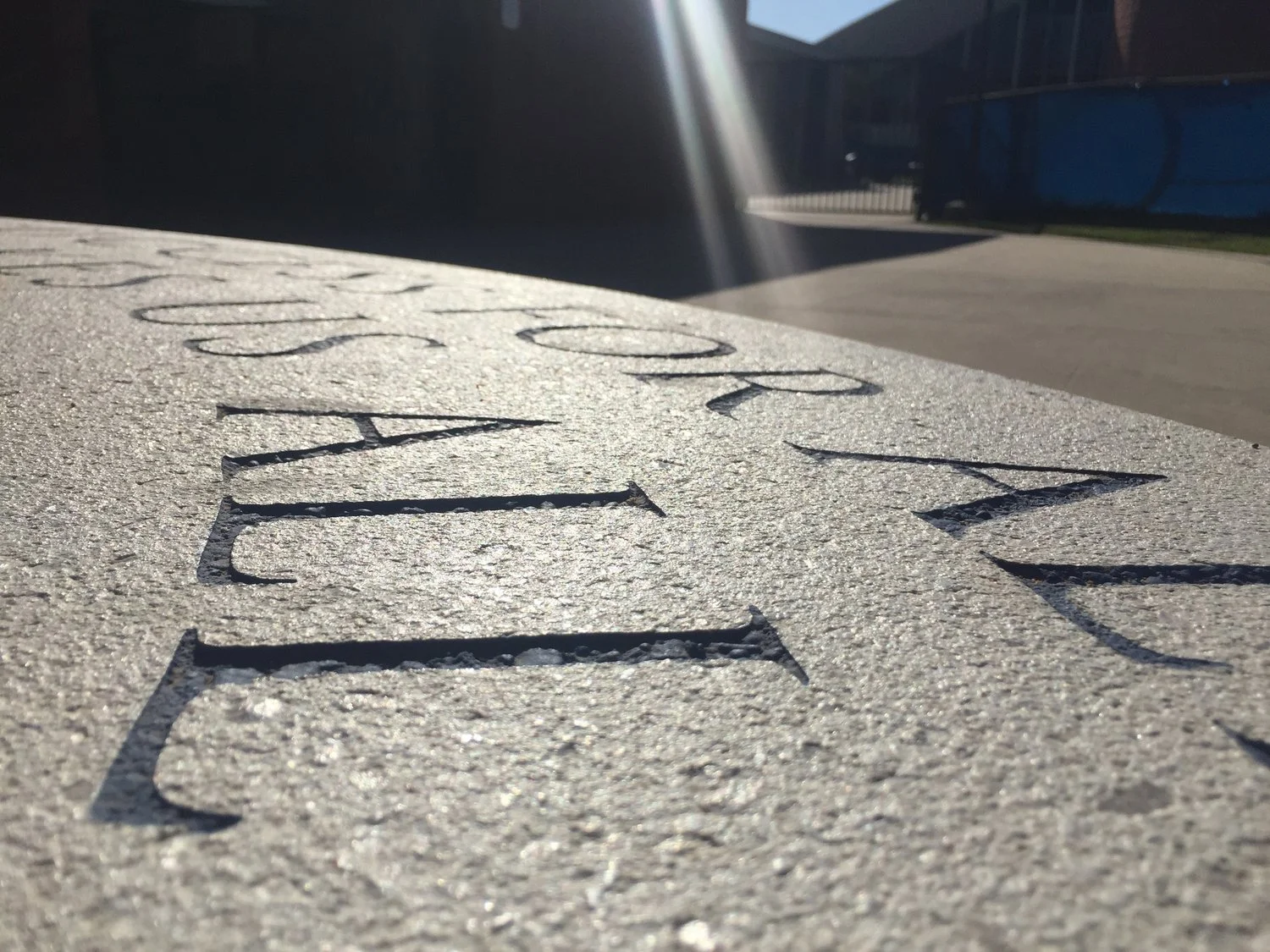 Concrete & Stone engraving and design for existing walls and floors.