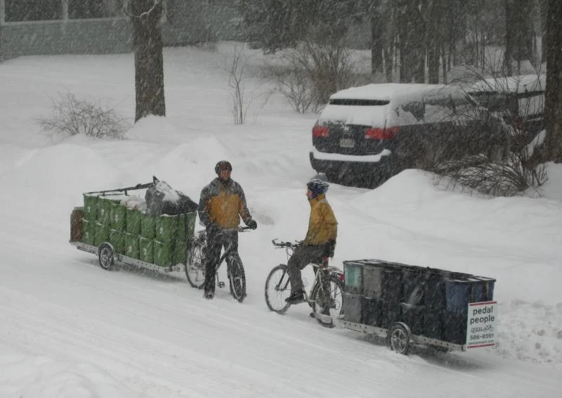ben and myke meet up in the snow