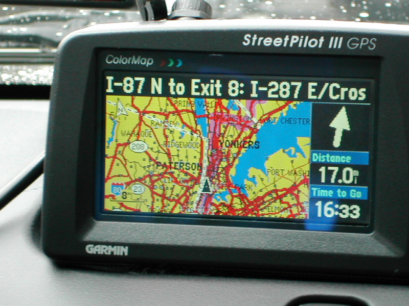We traveled using an early Garmin GPS system that Jerry called Wanda , because it spoke in a female voice, and he liked to wander...