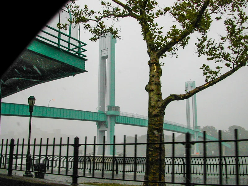 The inevitable NYC bridge photograph, taken out the window of Jerry's car