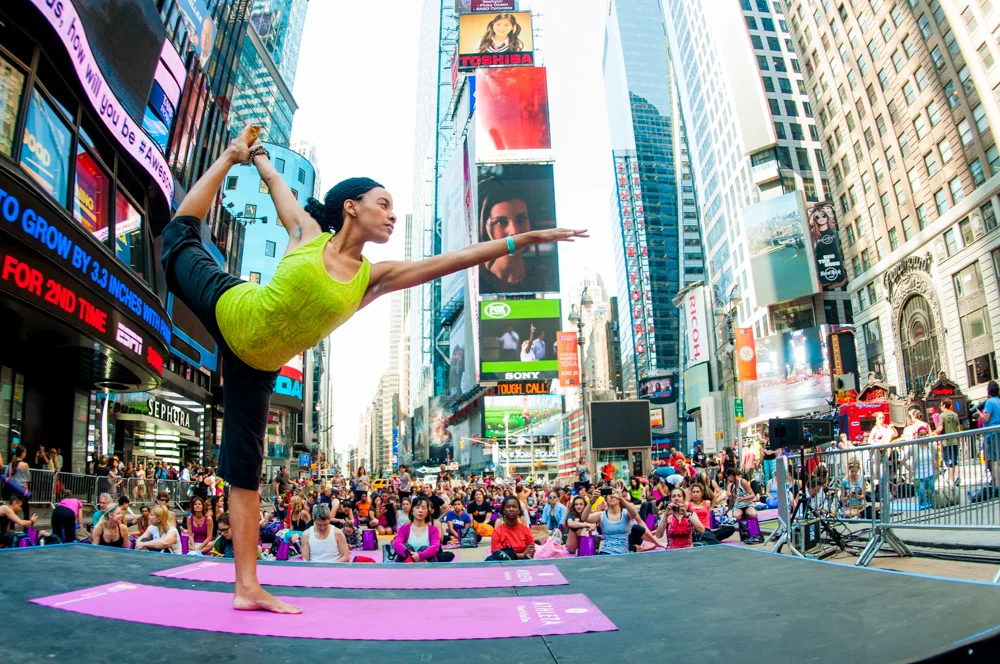 Yoga In Times Square 2011