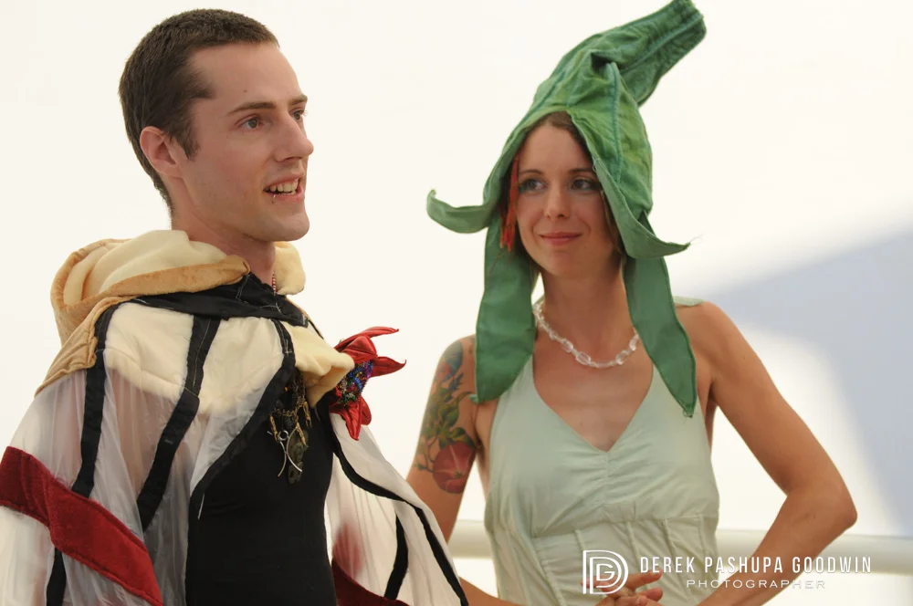 Ben and Sarah get married on the playa at Burning Man 2008