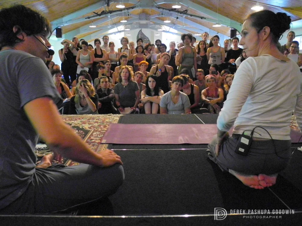 Jeffery Cohen and Sharon Gannon at the Jivamukti Yoga Teacher Training