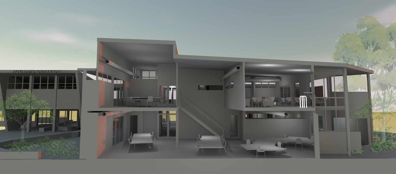 Sectional cutaway