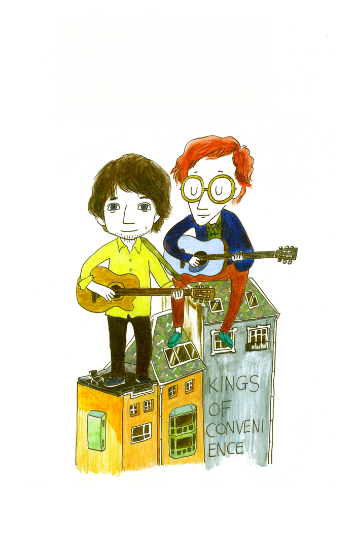 Kings of convenience official t-shirts illustration