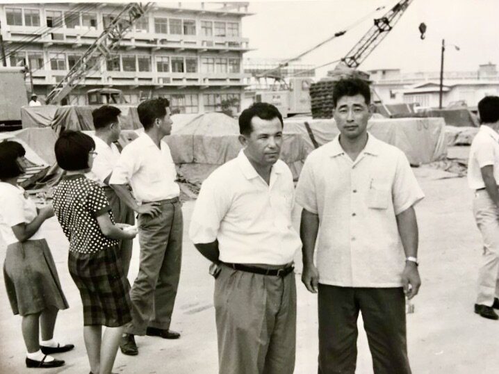 Ei'ichi Miyazato-sensei &amp; Akihiko Suzuki-sensei circa. 1967