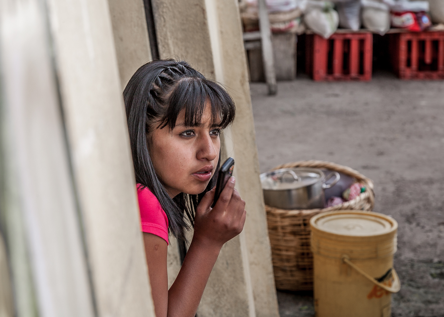 Waiting for a Text Message.