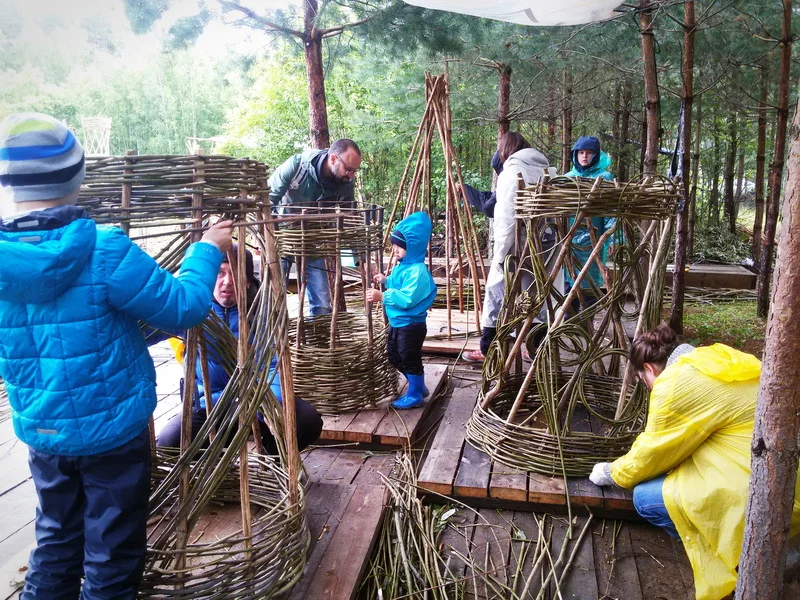 Наступили дни фестиваля, обучение проходило целыми семьями. А мы чувствовали себя настоящими мастерами)