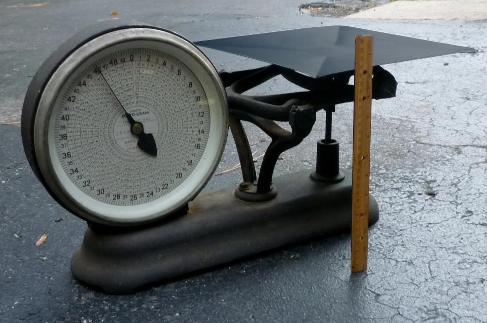 industrial vintage scale daily rental