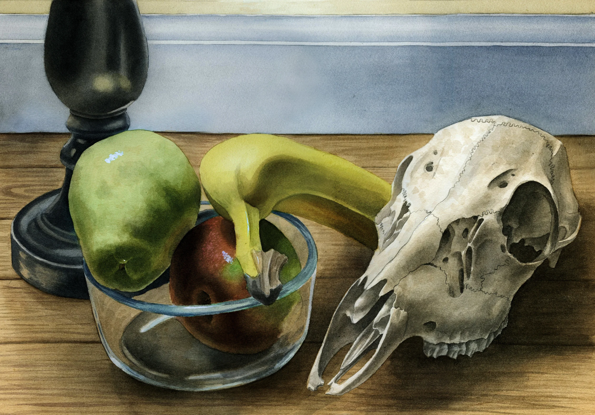 Still Life with Deer Skull